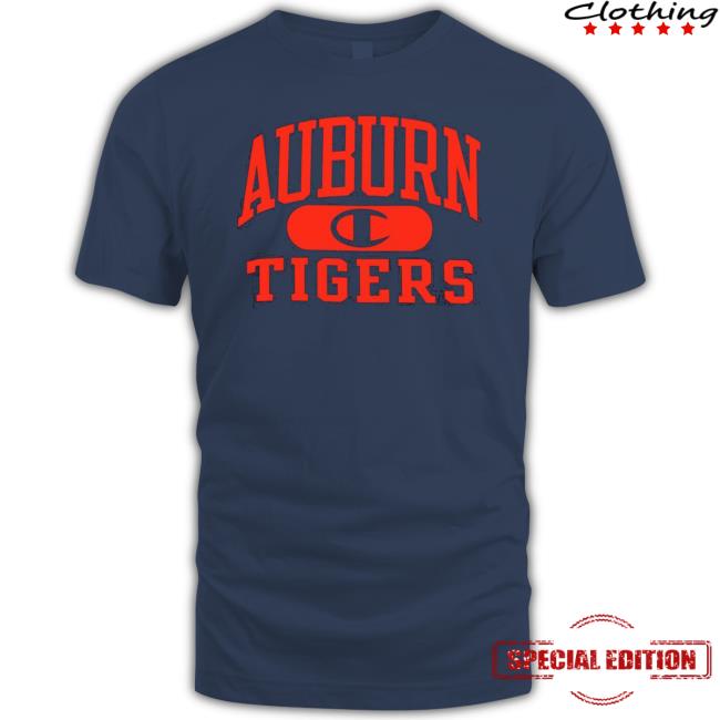 NCAA Shop Champion Auburn Tigers Arch Pill T Shirt