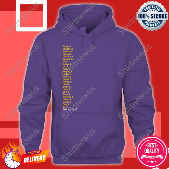Official Boston Proshop Bruins 2023 The Boys Roster T Shirt