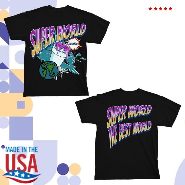 Official Wizz Havinn Super World T Shirt - Black WizzHavinn