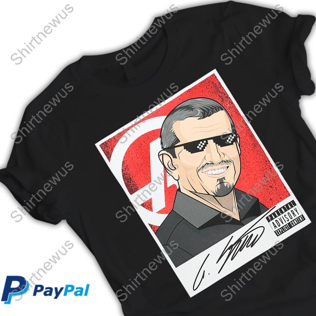 Official Haas F1 Team Merch Guenther Steiner T-shirt Album Cover