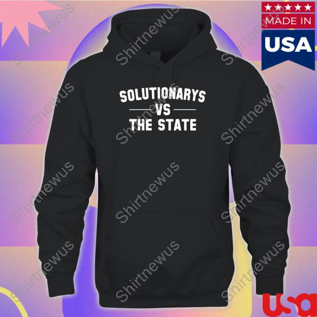 Official Black Guns Matter Merch Solutionary Vs The State Hooded Sweatshirt