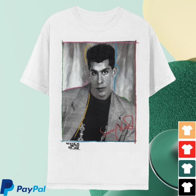Official Merch Bar New Kids On The Block Store Danny Vintage Photo Crewneck White MerchBarNewKidsOnTheBlock Nkotb