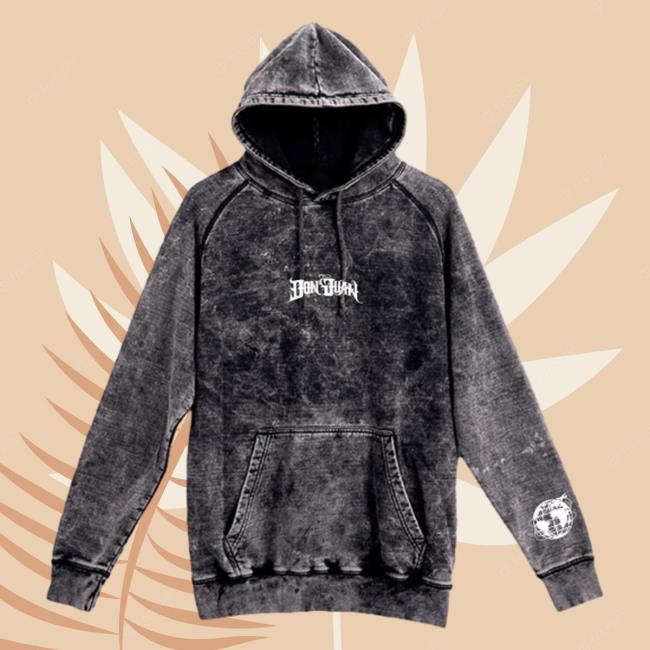 Maluma Merch Don Juan Black Acid Wash Hoodie