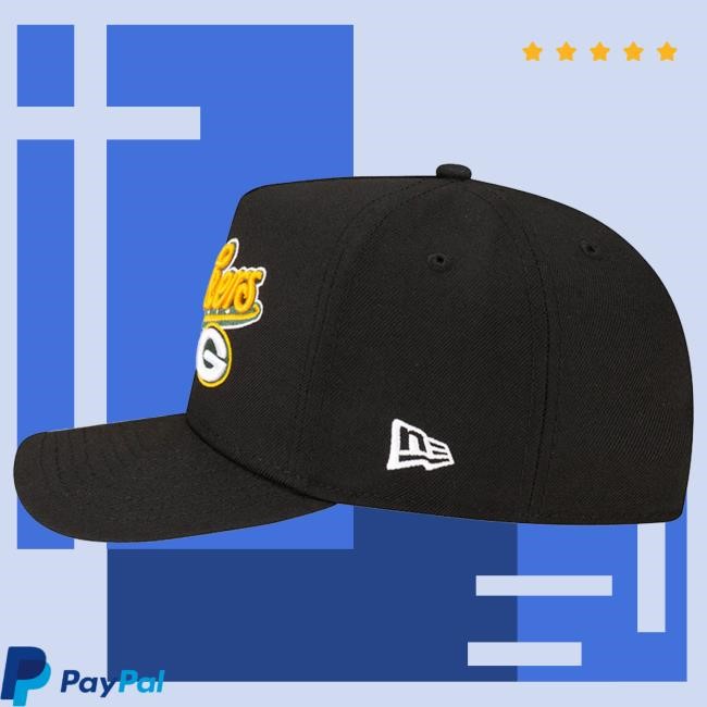 Official Born X Raised + Packers Pro Script A-Frame Snapback Hat: Black NFL 2025 Kickoff Official Born X Raised + Packers Pro Script A-Frame Snapback Hat: Black NFL 2025 Kickoff