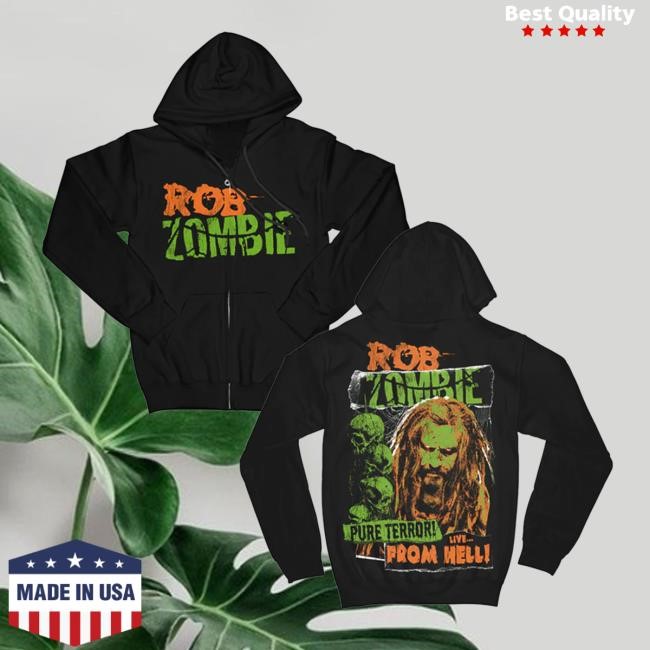 Pure Terror Zip Up Hoodie Rob Zombie Store