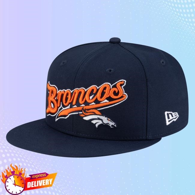 Men's Denver Broncos New Era Born x Raised Navy 59FIFTY Fitted Hat NFL Shop Store