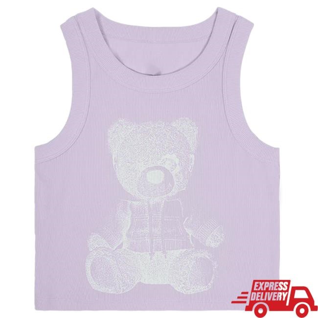 Official Ariana Grande Merch Store Ariana Grande teddy ribbed tank top T-Shirts Ariana Grande Apparel Clothing ArianaGrande
