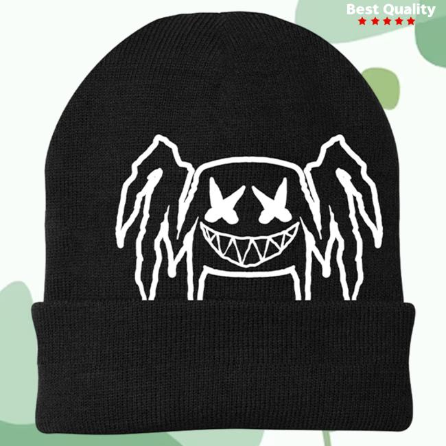 Official Marshmello Merch Store Marshmello Metal Head Beanie Cap Marshmello Apparel Clothing Shop Marshmello