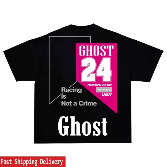 Official Ghost Racing Apparel Ghost Racing Pink Crime Ghost Attractive Shirt - Black