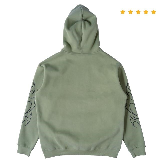 Official Kill Crew Oversized Lux "Tribal" Hood - Green / Black KillCrew