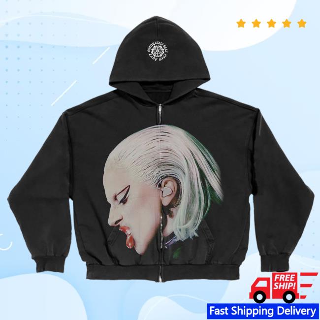 Official Lady Gaga Merch Store Chromatica Ball Zip-Up Retro Hoodie