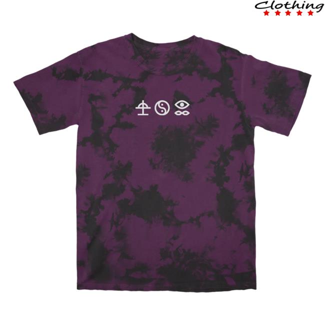 Official Sumerian Merch Store Bad Omens - Like A Villain Purple Tie Dye Long Sleeve Tees BadOmens Tie-Dye Apparel Clothing Shop