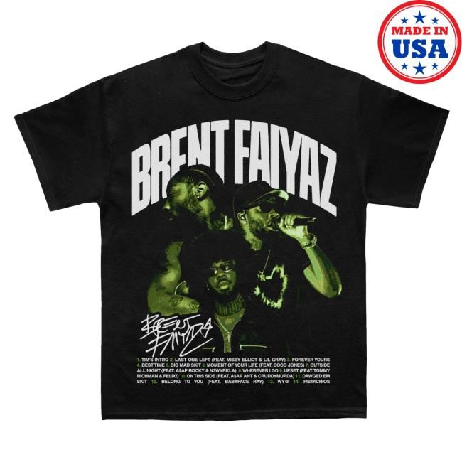 Official Brent Larger Than Life Album Shirt 2024