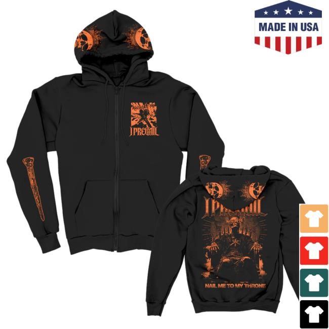 Official I Prevail Store Annihilate Me Zip Up Hooded Sweatshirt (Black)