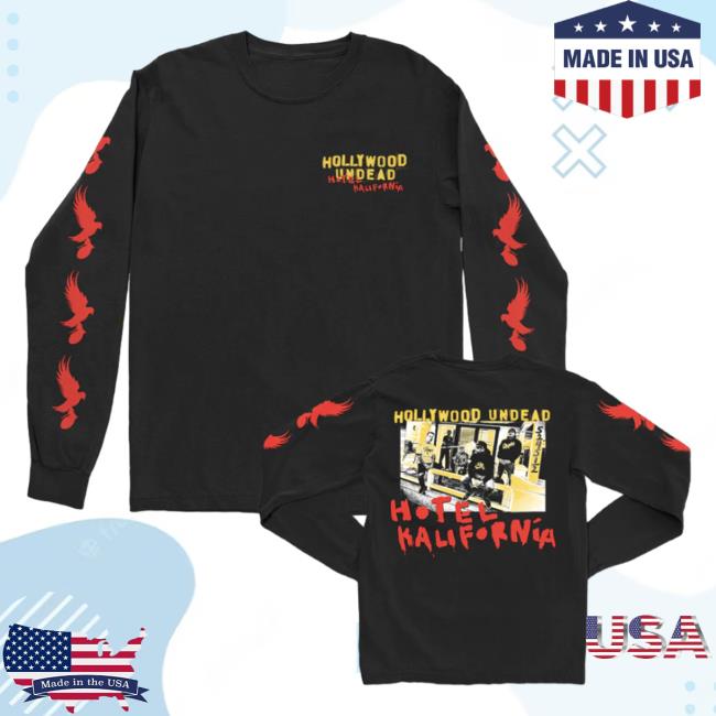 Hollywood Undead Merch Hotel Kalifornia Group Photo T-Shirt