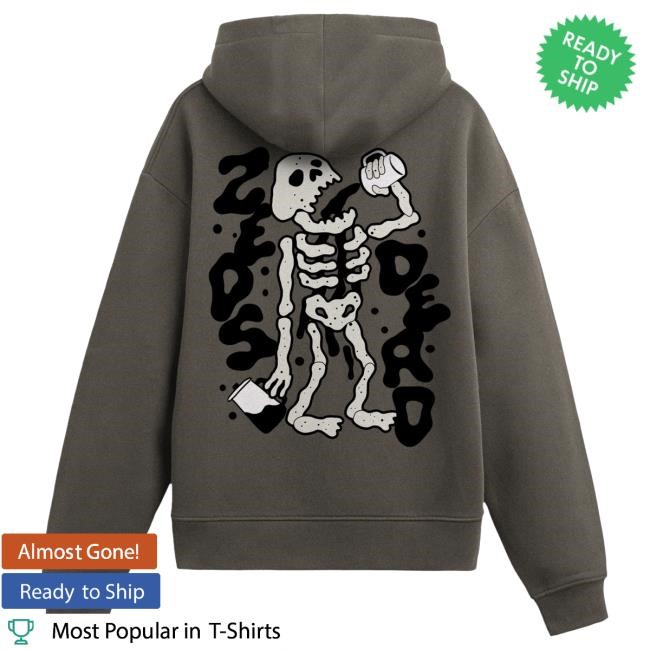 Official Zeds Dead Merch Store Zeds Dead - Pressin Beanz - Relax Hooded Sweatshirt - Faded Gray