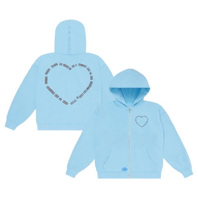 Official Leah Kateb Merch Store Leah Kateb Lovin' Like Leah Zip Hoodies (Pink) LeahKateb