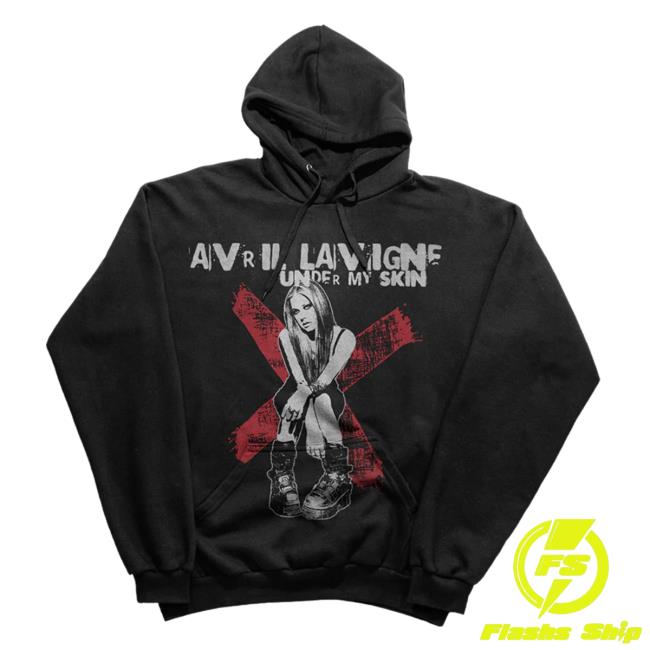 Avril Lavigne Merch Under My Skin 20Th Anniversary Vintage Hoodie