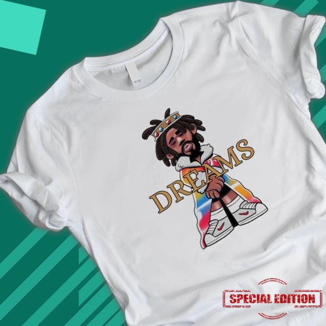 J Cole Dreams Art 2022 Long Sleeve T Shirt Official J Cole Dreams Art 2022 Tee