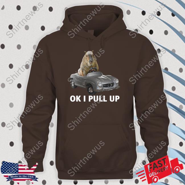 Capybara Man Merch Capy Car Sweatshirt Ok I Pull Up Capybaraman