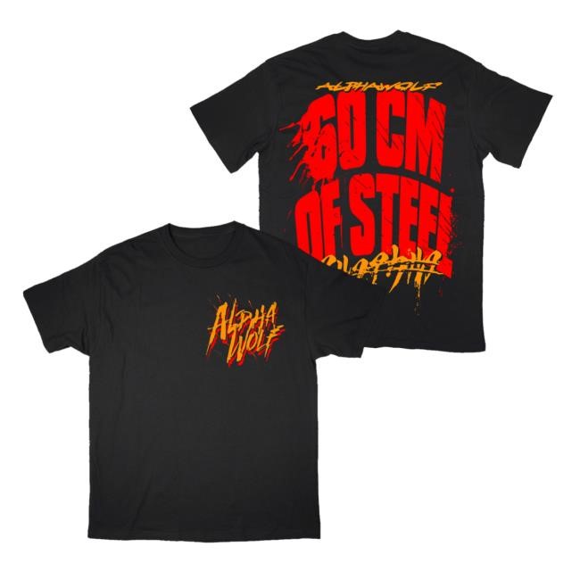 Official Alpha Wolf Merch Store 60cm of Steel - S/s Shirt — Alpha Wolf