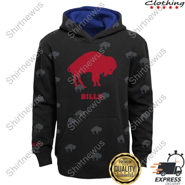 Official Dick's Sporting Goods Clothing Shop Store Mitchell & Ness Buffalo Bills All Over Print Black Sweater 3D AOP Dickssportinggoods Merch