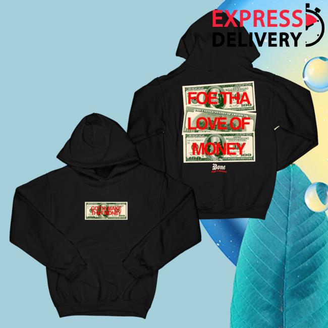Official Merch Bar Store Bone Thugs-N-Harmony Gotta Get That Money "Black" Hoodies MerchBar BoneThugsnHarmony Apparel Clothing Shop