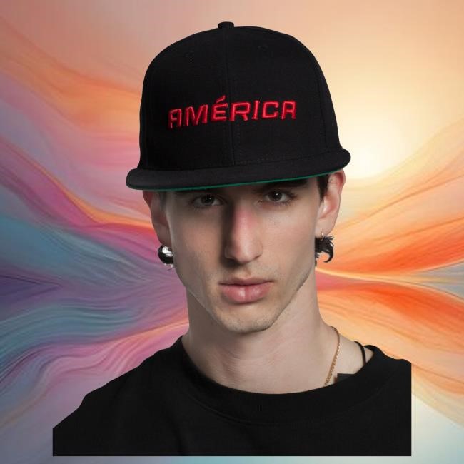 América Cap Black | Willy Chavarria Official América Hat Black | Willy Chavarria Official