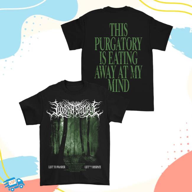 Official Lorna Shore Store Merch Lorna Shore This Purgatory Is Eating Away At My Mind Forest Shirts Black LornaShore
