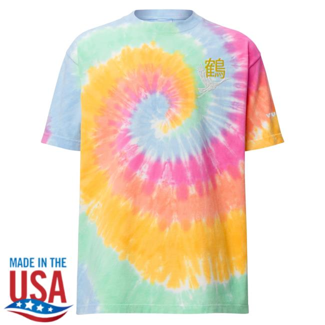 Yujin Clothing x Champion Tancho-Zuru Tie Dye Tees Sherbet Rainbow Tie-Dye