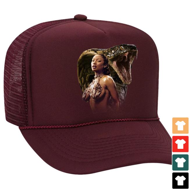 Official Megan Thee Stallion Merch Store Cobra Hat Burgundy Megan Thee Stallion Clothing Shop MeganTheeStallion