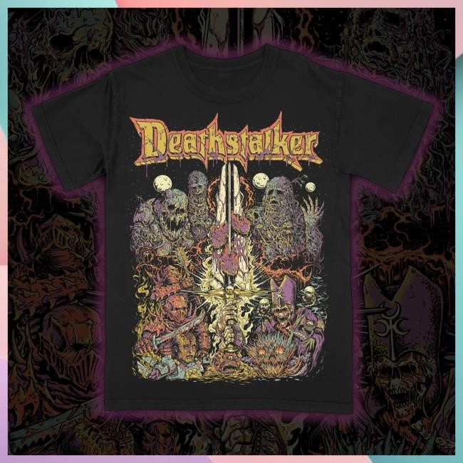 Deathstalker “Born Of Necromancy” Premium Tee Designed By Creep-O-Rama
