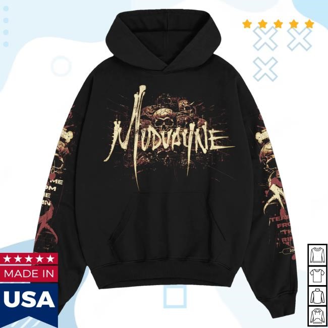 Official Mudvayne Merch Mud Vayne Life of Skulls Hoody