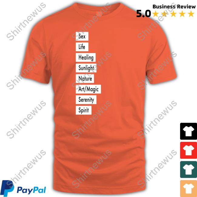 Sex Life Healing Sunlight Nature Art Magic Serenity Spirit TShirts Bisexual Armys