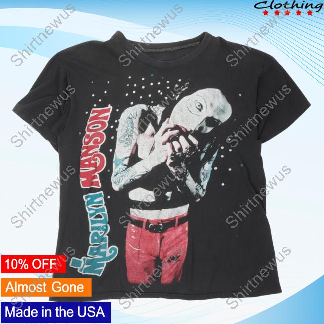 Official Justin Reed Vintage Marilyn Manson Antichrist Superstar Tshirt Black Justinreed