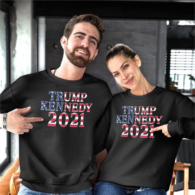 Trump Kennedy American Flag Long Sleeve T Shirt