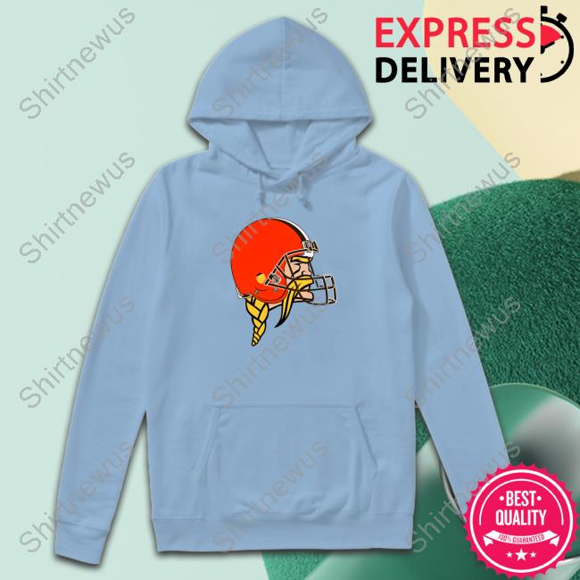 Official Jay Cuda Minnesota Vikings Logo Wearing Cleveland Browns Logo T Shirts