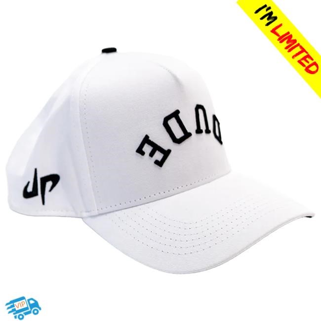 Original White Black The DUDE Hat By Dude Perfect