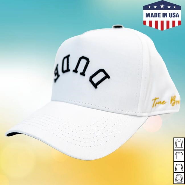 Authentic Graphic Style The DUDE Hat Dude Perfect Edition Premium Dude Perfect Snapback The DUDE Hat White Black
