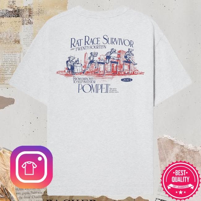 Rat Race Retro Grey New Shirt | Buy Official Pompeii Apparel