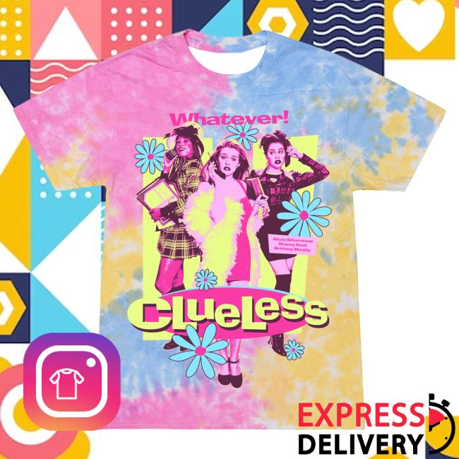 Official Studiohouse Designs Merch Store Clueless Girls Tiedye Hot Shirt Sherbet (Blue/Yellow/Pink) Studiohouse Designs Apparel Clothing Shop StudiohouseDesigns