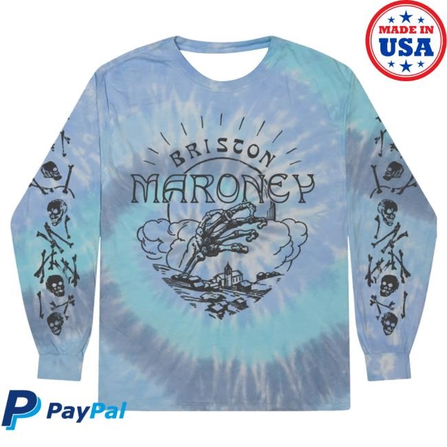Briston Maroney Skull Town Lagoon Tie Dye Long Sleeve Tshirt