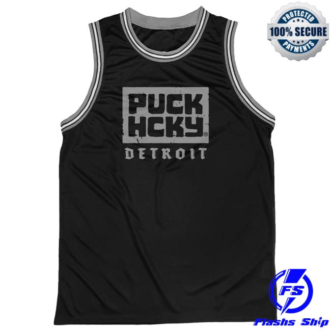 Puck Hcky Merch Shop 'Detroit' Basketball Jersey New