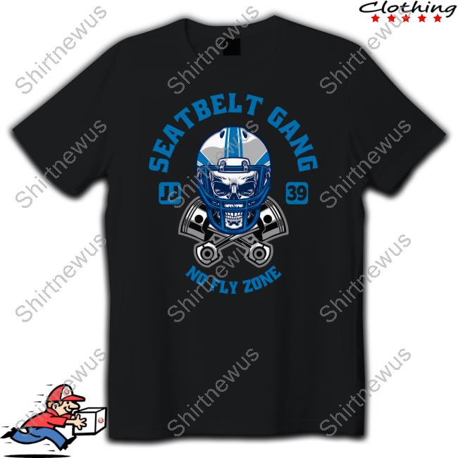 Seatbelt Gang Merch No Fly Tee Tee Detroit Lions