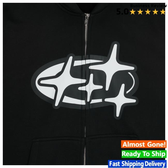 Drama Call Black 4Sta Heavy Zip Up Hoody