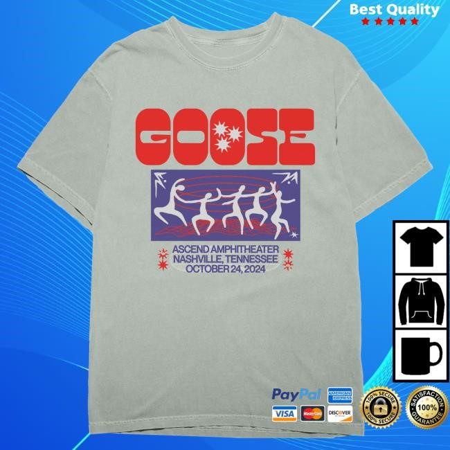 Official Goose The Band Merch Goosetheband Nashville - October 2024 Event Shirt New