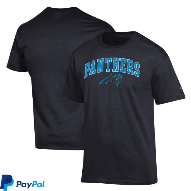 Champion NFL Football Carolina Panthers Arch Over Logo Print