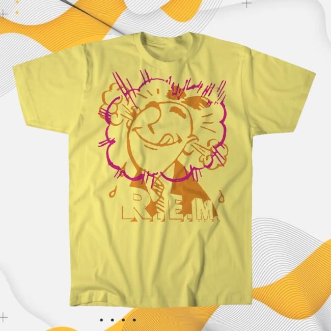 Official R.E.M. Merch Store Poe Tee (Yellow)