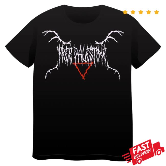 Thrillhouse Tattoo Big Cartel Metal Free Palestine Charity Shirt