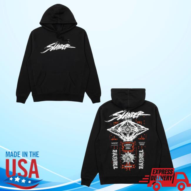 Official Slander Merch Store Rebirth Hoodies - Black Slander Apparel Clothing Shop